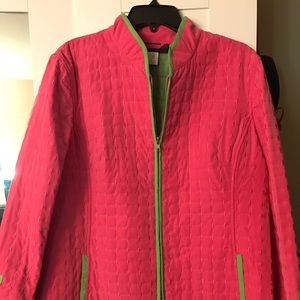 XL Lightweight Pink & Green Jacket.